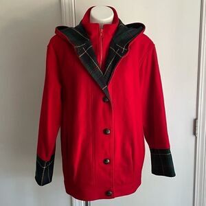 Vintage Wool Coat, Size 8, Herman Kay, Petite